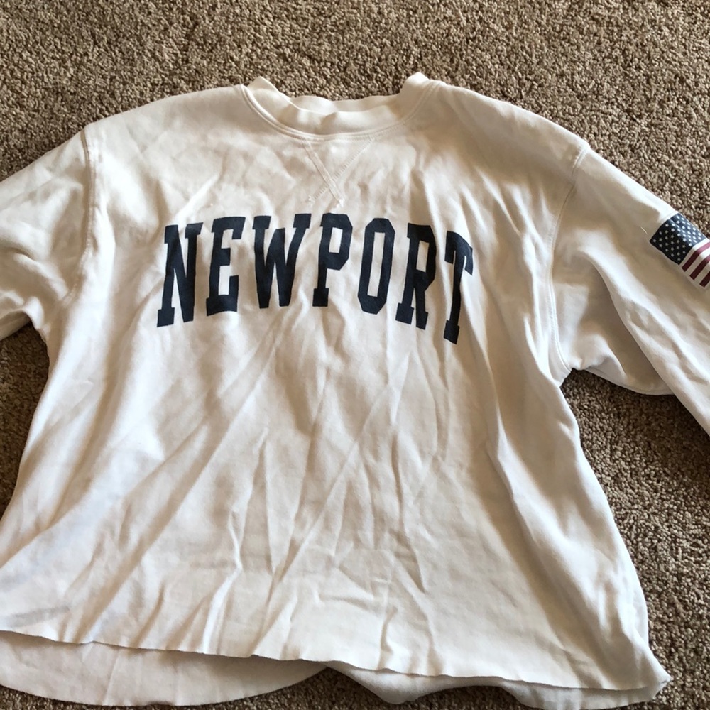 newport long sleeve with american flag patch